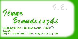 ilmar brandeiszki business card